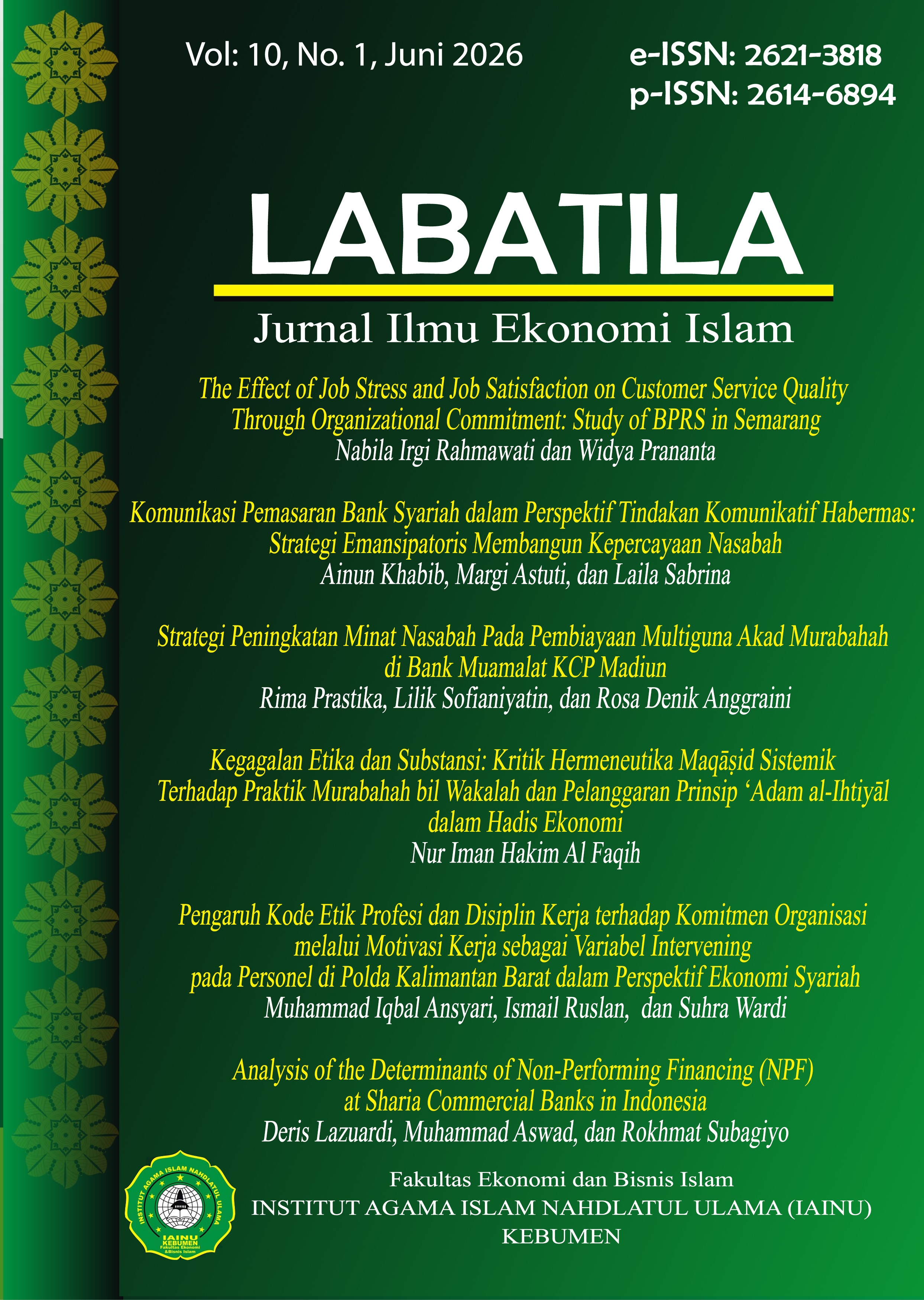					View Vol. 10 No. 01 (2026)
				